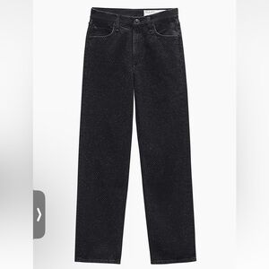 rag & bone Harlow Jewel Mid-Rise Ankle Jeans Embellished